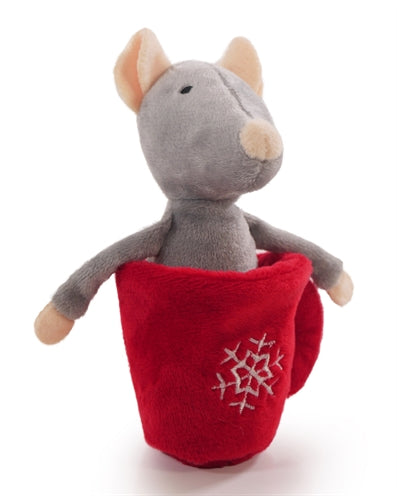 Rosewood Mouse in Tea Cup Plush