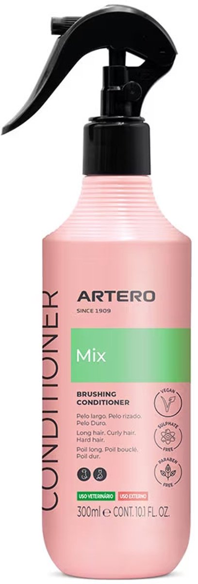 Artero mix conditioner spray 300 ml – leave-in ontklitspray anti-klit – conditioner spray voor honden