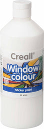 Creall raamverf wit - glasverf voor kinderen en volwassenen 500ml.