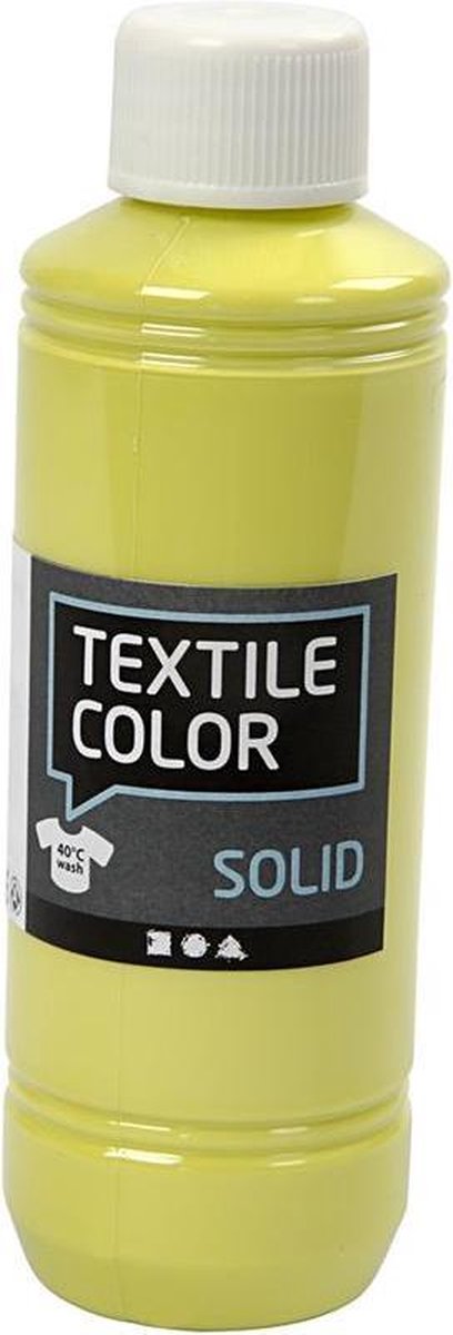 Creativ company textile color dekkende textielverf - kiwi, 250ml