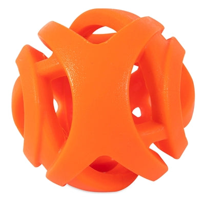 Chuckit! breathe right fetch ball - hondenspeelgoed - hondenbal - drijvend - medium - ø6 cm - oranje - 2 stuks