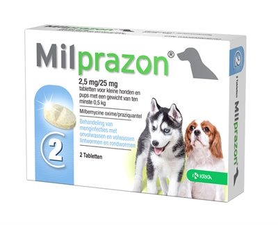 Krka Milprazon Worming Tablets Dog