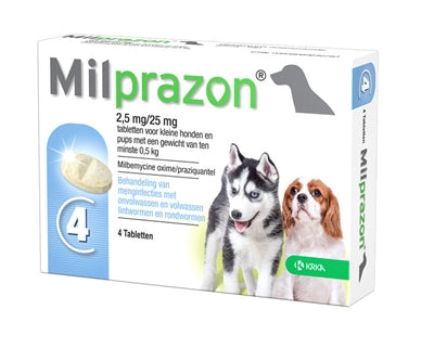 Krka Milprazon Worming Tablets Dog