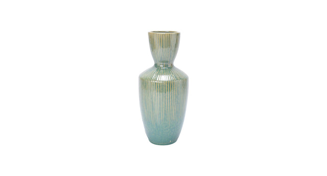 Vase puerto carrillo d13 h29cm turquoise