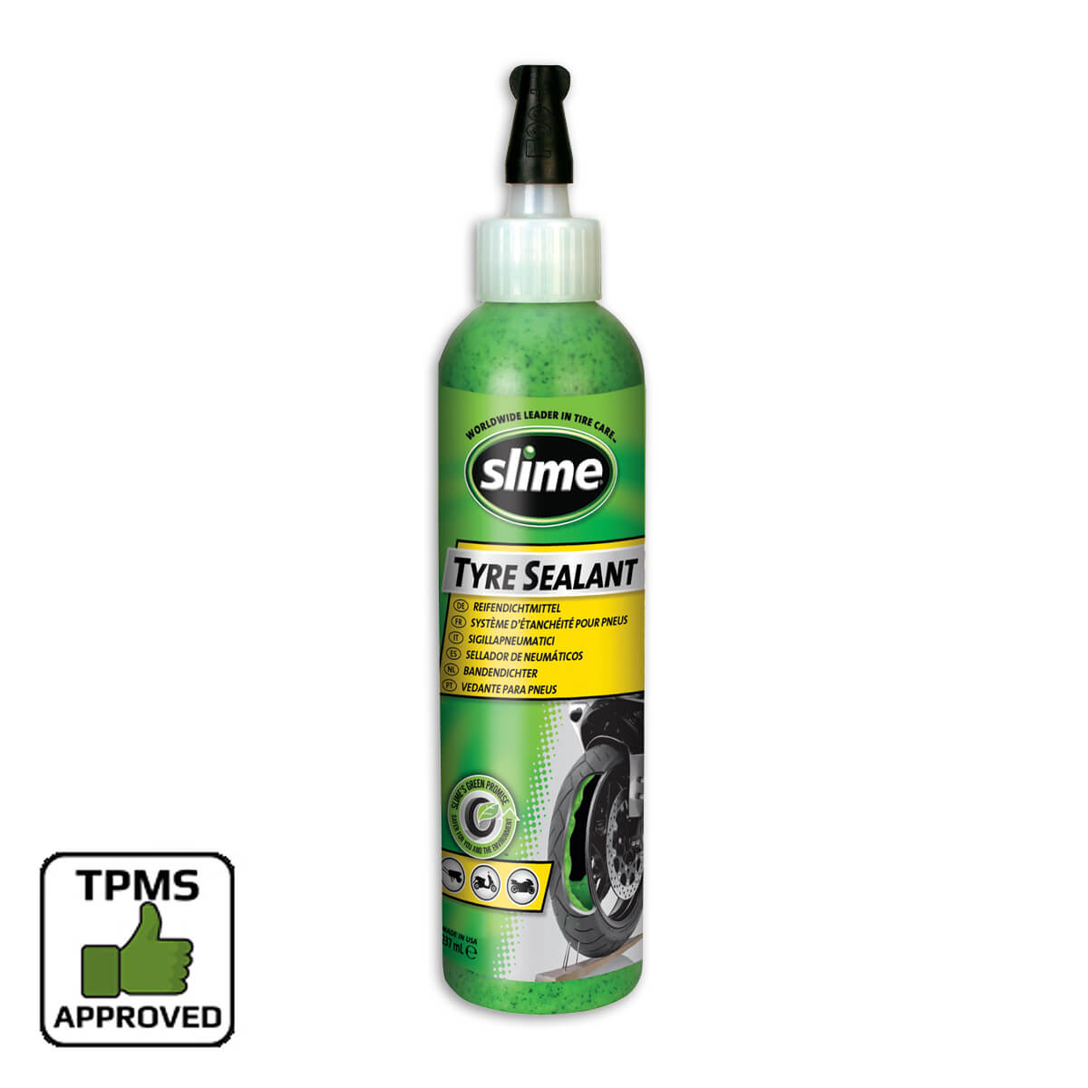 Smart tire repair liquid 237 ml of green