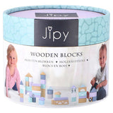 Jipy blokkenton hout uni 48-delig
