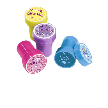 Mini mymy totum zelfinktende stempels - 12 stuks - speelgoed kinderen - knutselen - voor meisjes en jongens - ook voor kleuters - vanaf 3 jaar