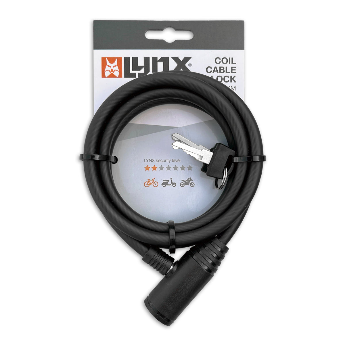 Lynx Spiral Cable blokada stali 150 cm