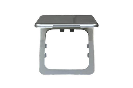 Opal klapdeksel zilver