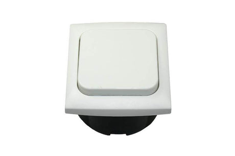 C-line schakelaar met opal afdekraam wit