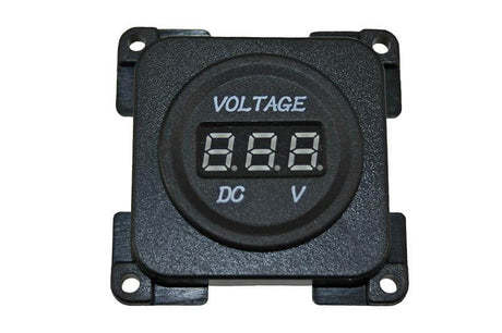 C-line voltmeter camper en caravan zwart - zonder verkoopverpakking