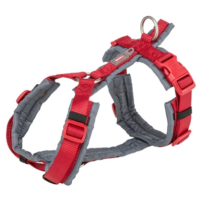 Trixie hondentuig premium trekking rood grijs