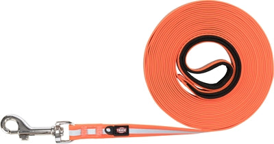 Trixie Dog Leath Leash Sleep Line EasyLife Reflect Orange