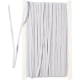 Creativ Company Elastisch lint B: 6 mm wit 50 m 1 rol