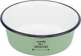 Trixie Food Bowl Bere Box Box smalto in acciaio inossidabile verde