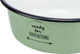 Trixie Food Bowl Bere Box Box smalto in acciaio inossidabile verde