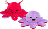 Trixie octopus reversible plush red purple