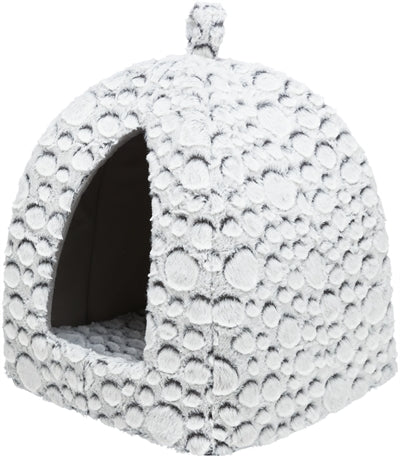 Trixie Cat Basket Iglo Mila Plush White Gray