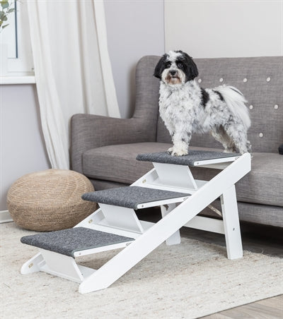 Trixie gangboard with fold -out steps MDF white