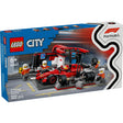 Lego city f1 pitstop en pitcrew met ferrari auto - 60443