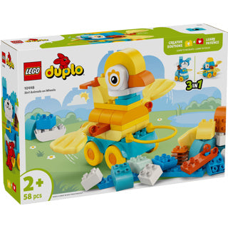 Lego duplo 3-in-1 dieren op wielen peuterspeelgoed - 10448