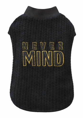 Croci Hond Pullover nevermind schwaarz