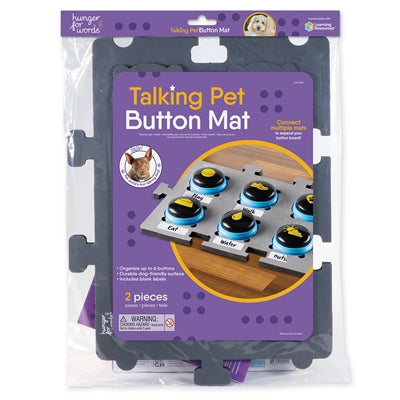 Sult efter ord, der taler Pet Button Mat