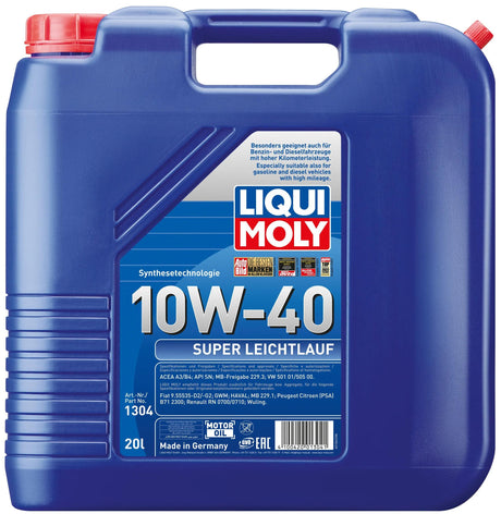 Liqui moly motorolie super leichtlauf super smooth running oil 20 ltr.