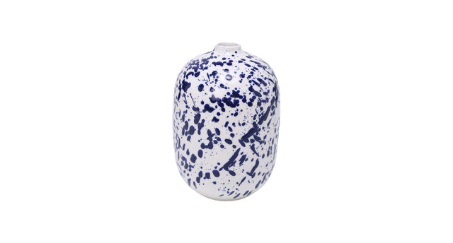 Vase ceramic kalamos d14 h20cm blue white