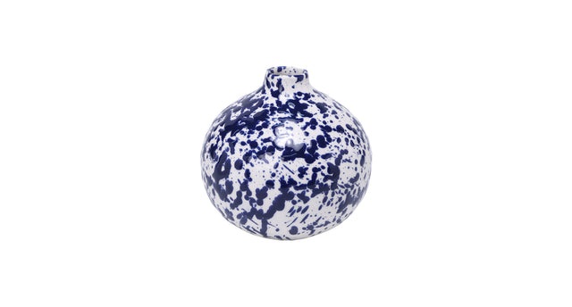 Vase ceramic kalamos d15 h14cm blue white