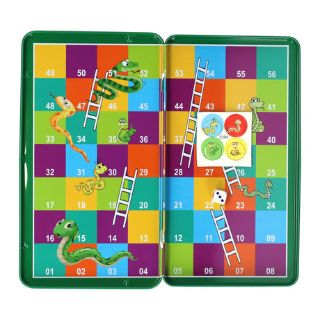 Intro magnetische reisspel in blik slang ladders