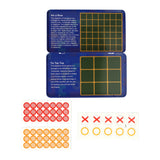 Intro magnetische reisspel in blik tic, tac, toe 4 op een lijn