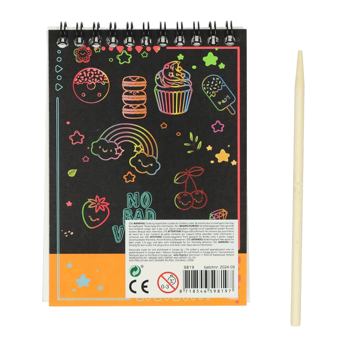 Scratch notitieboek - 10 blaadjes