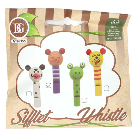 Houten dieren fluitje - 7cm