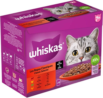 Whiskas Whis Whis Multipack Pouch Selección de carne senior en SAUS