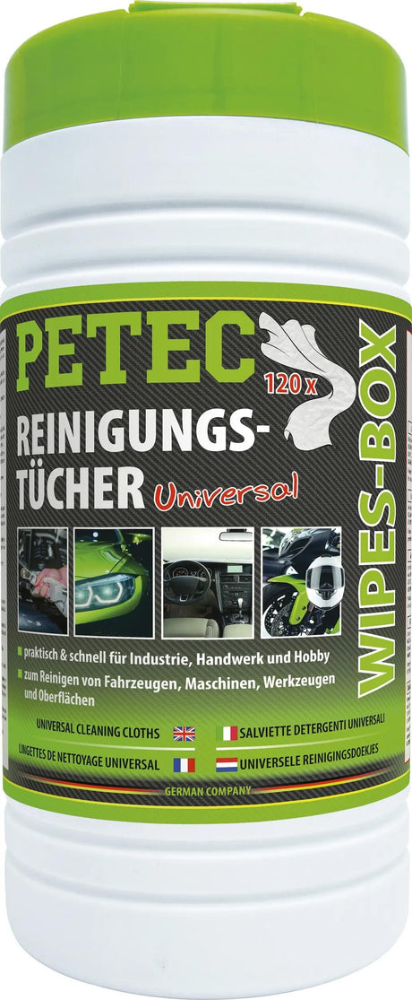 Petec handreinigungstuch wipes-box cleaning cloths box 120 tuecher