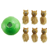 Cane da caccia esterno snuffle n 'treat palla verde