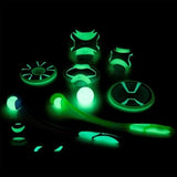 Chuckit Max Glow Ultra Squeekerbal Green