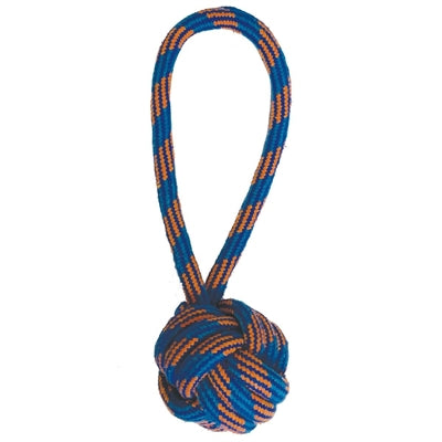 Happy pet ropee bal tugger flostouw blauw oranje