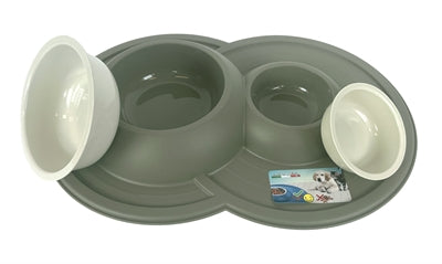 Happy Pet Mad About Pets Feeding Bucket Volcano Double Mokka