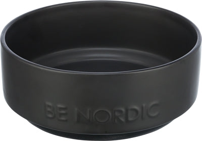 Trixie Be Nordic Food Bowl Hunde Keramik Gummi schwarz