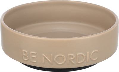 Trixie BE Nordic Food Bowl Dog Keramic Rubber Taupe