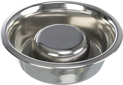 Trixie Food Bowl Hund langsam Fütterung Edelstahl