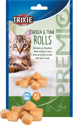 Trixie Premio Rolls de atún de pollo para gatos Gluten -Free