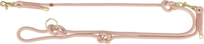 Trixie soft rope hondenriem verstelbaar roze licht roze