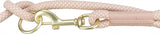 Trixie soft rope dog leash adjustable pink light pink