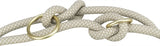 Trixie soft rope hondenriem verstelbaar grijs lichtgrijs