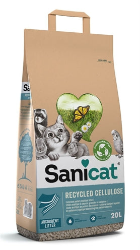 Gránulos de celulosa reciclada de sanicat