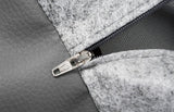 Bia lit artificiel en cuir couverture de chien panier de chien gris