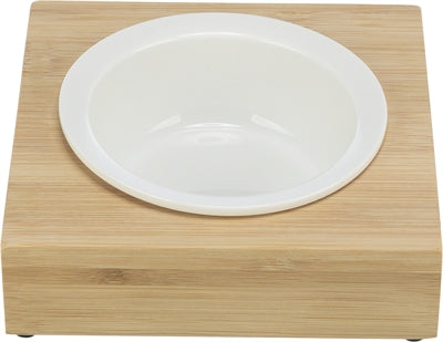 Trixie Food Bowl Water Bowl med hållare keramisk bambu